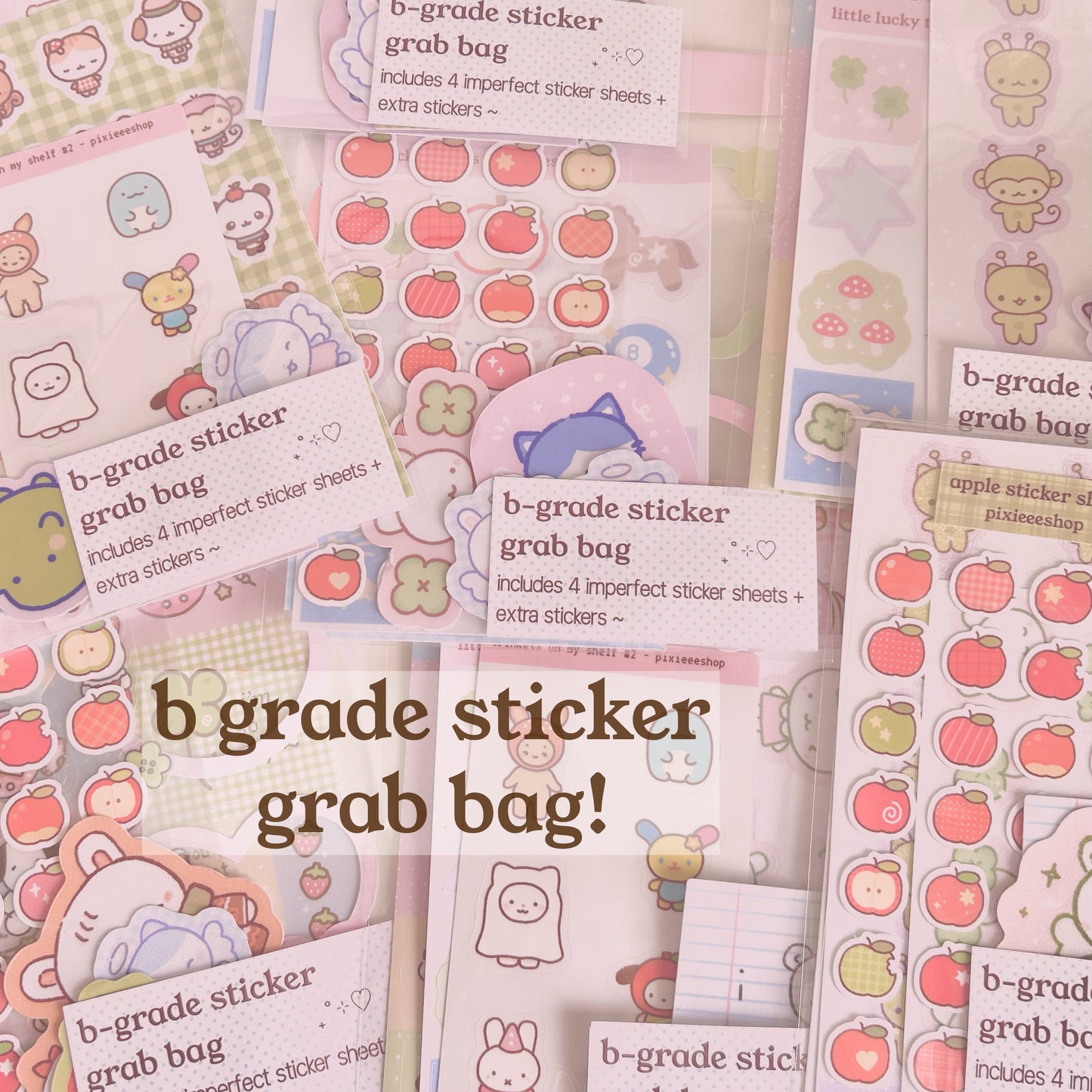 B-Grade / Old Design Sticker Grab Bag ⋆˙⟡