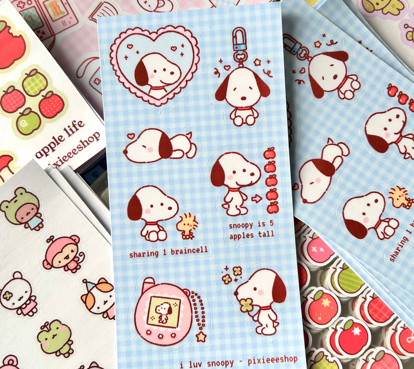 I Luv Snoopy Sticker Sheet
