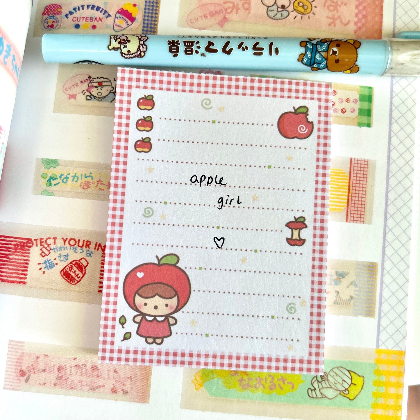 Apple Girl Memo Pad