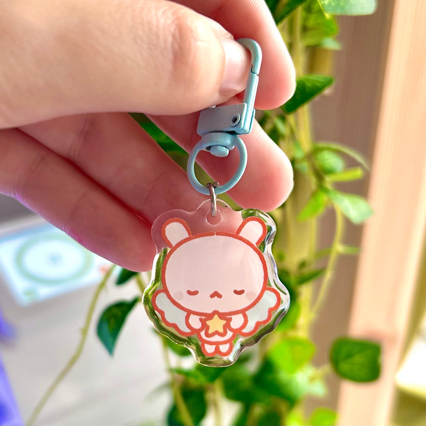 Angel Bunny Keyring