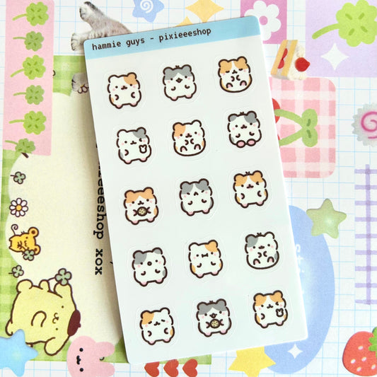 Hammie Guys Transparent Sticker Sheet