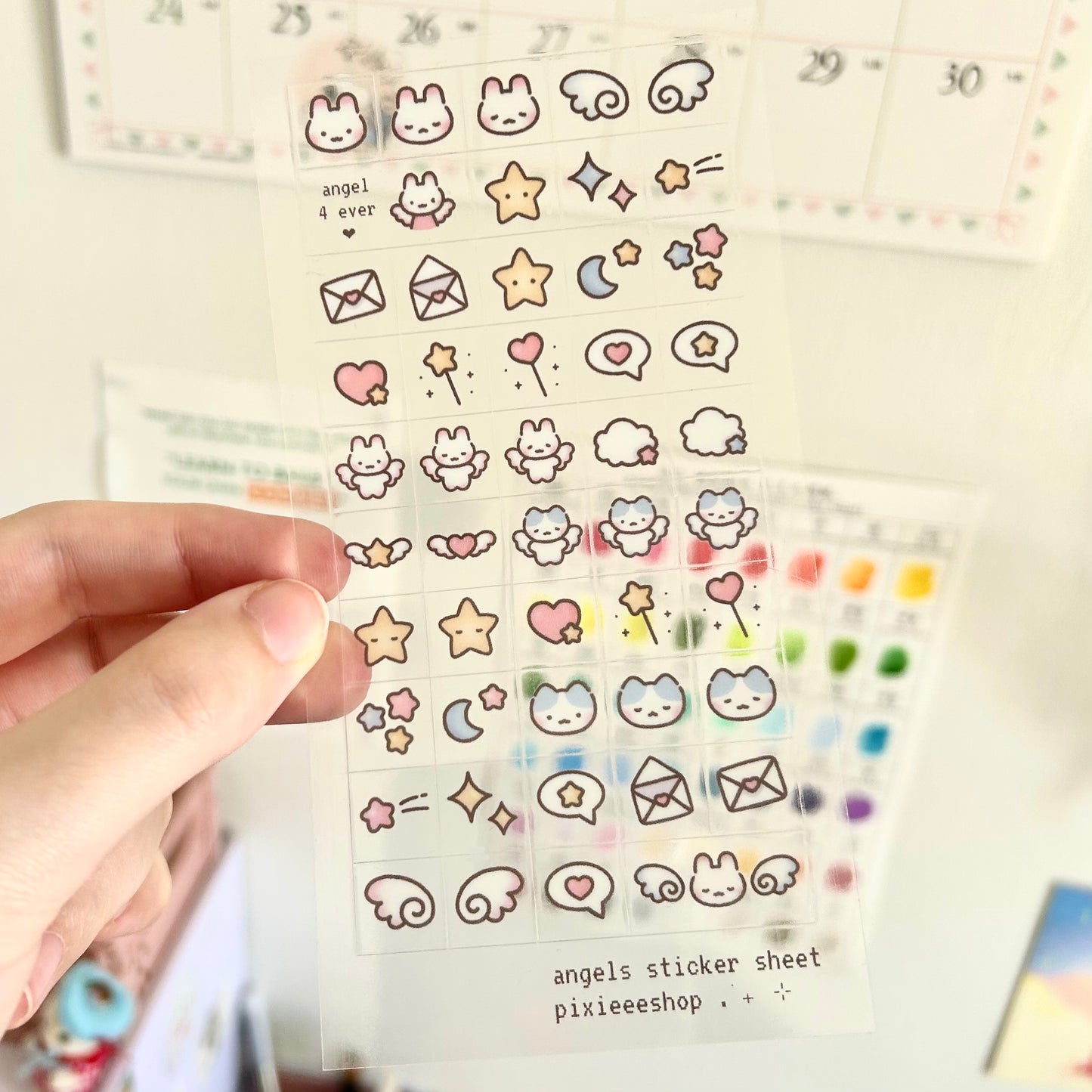 Angel Squares Sticker Sheet