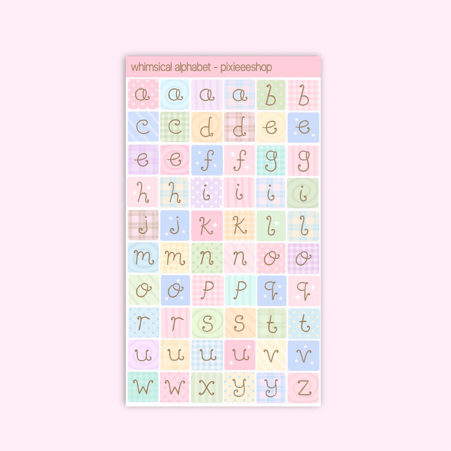 Alphabet Stickers - Whimsy