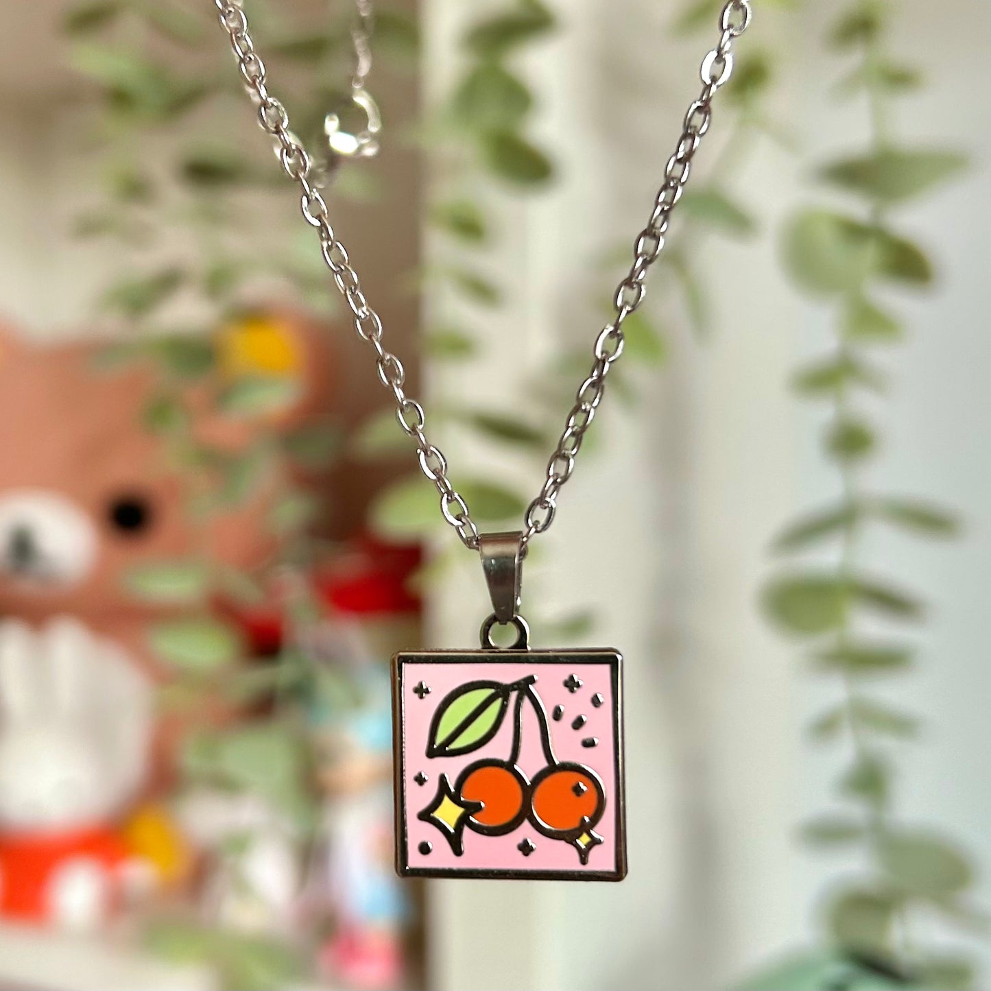 Cherry Pendant- Gold or Silver