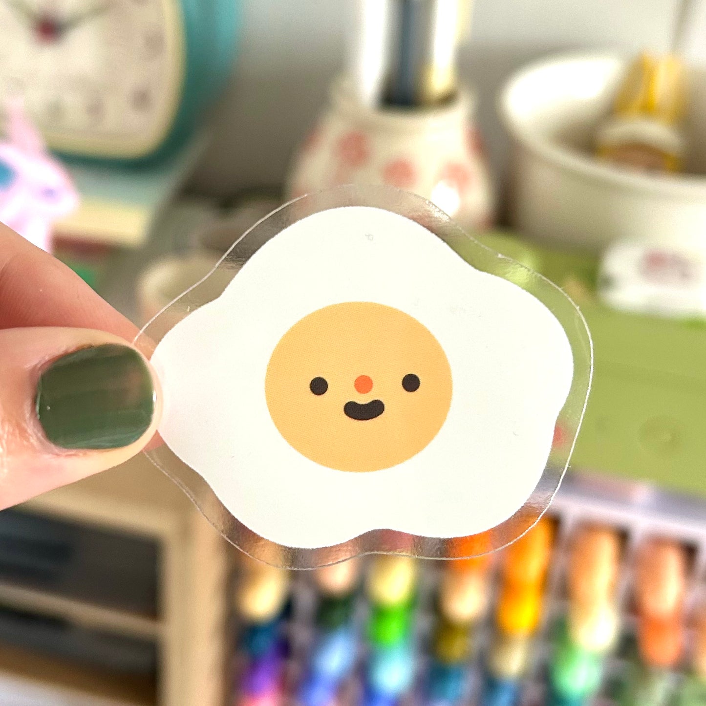 Egg Clear Sticker