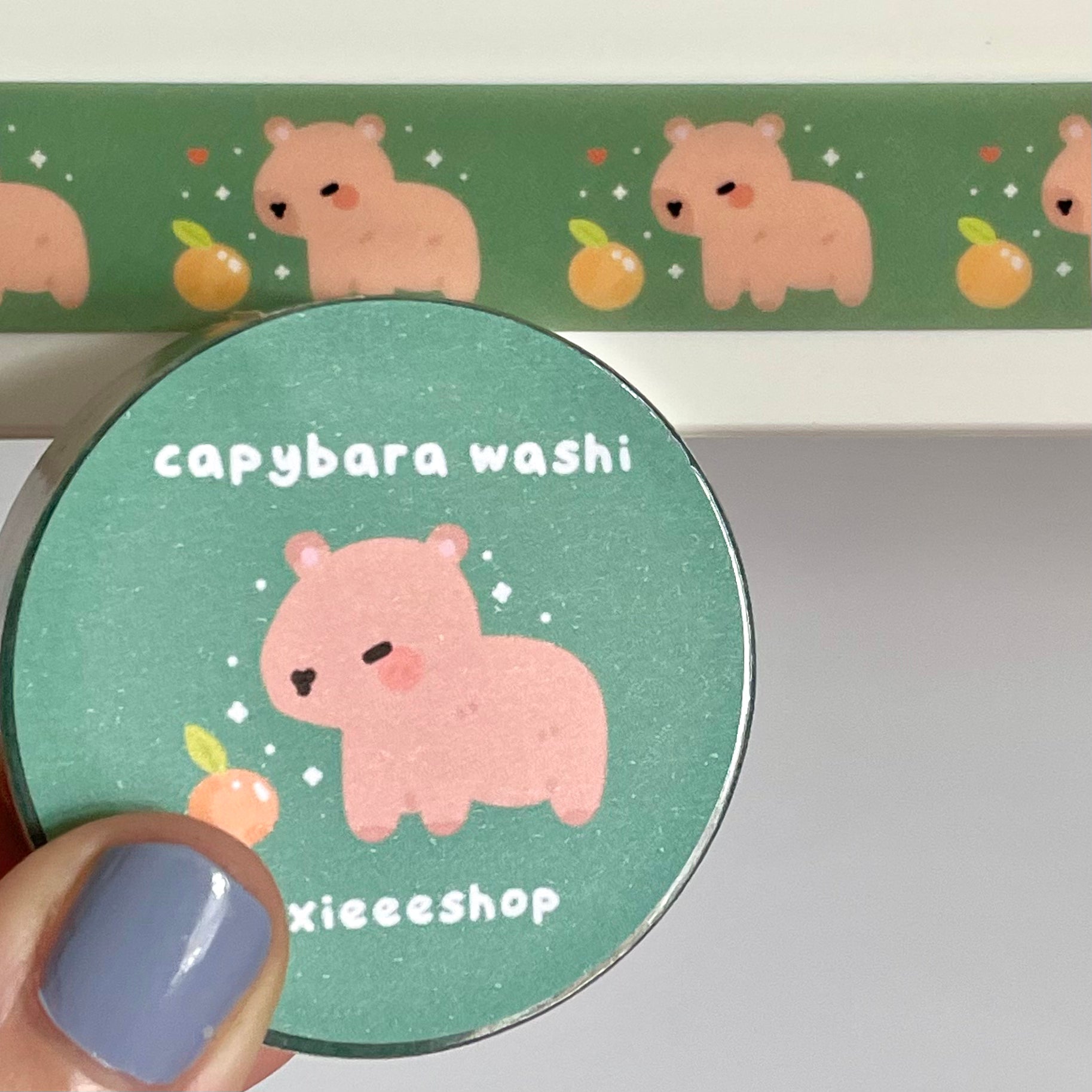 Cute Capybaras 15mm Washi Tape – Paper Wilderness
