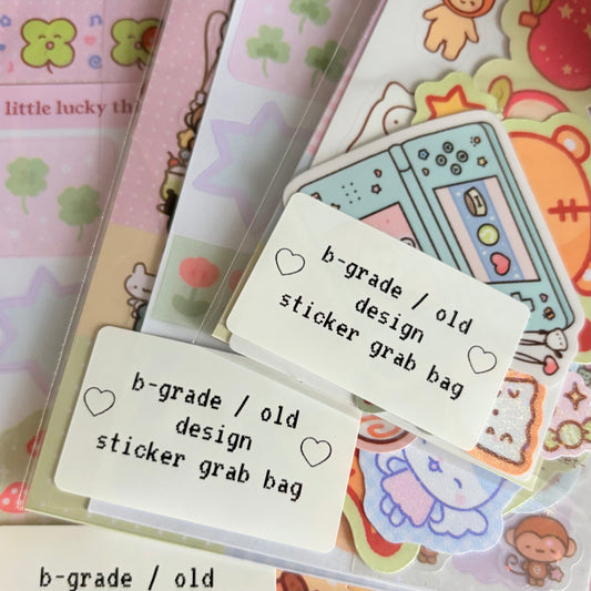 B-grade / Old Design Sticker Grab Bag