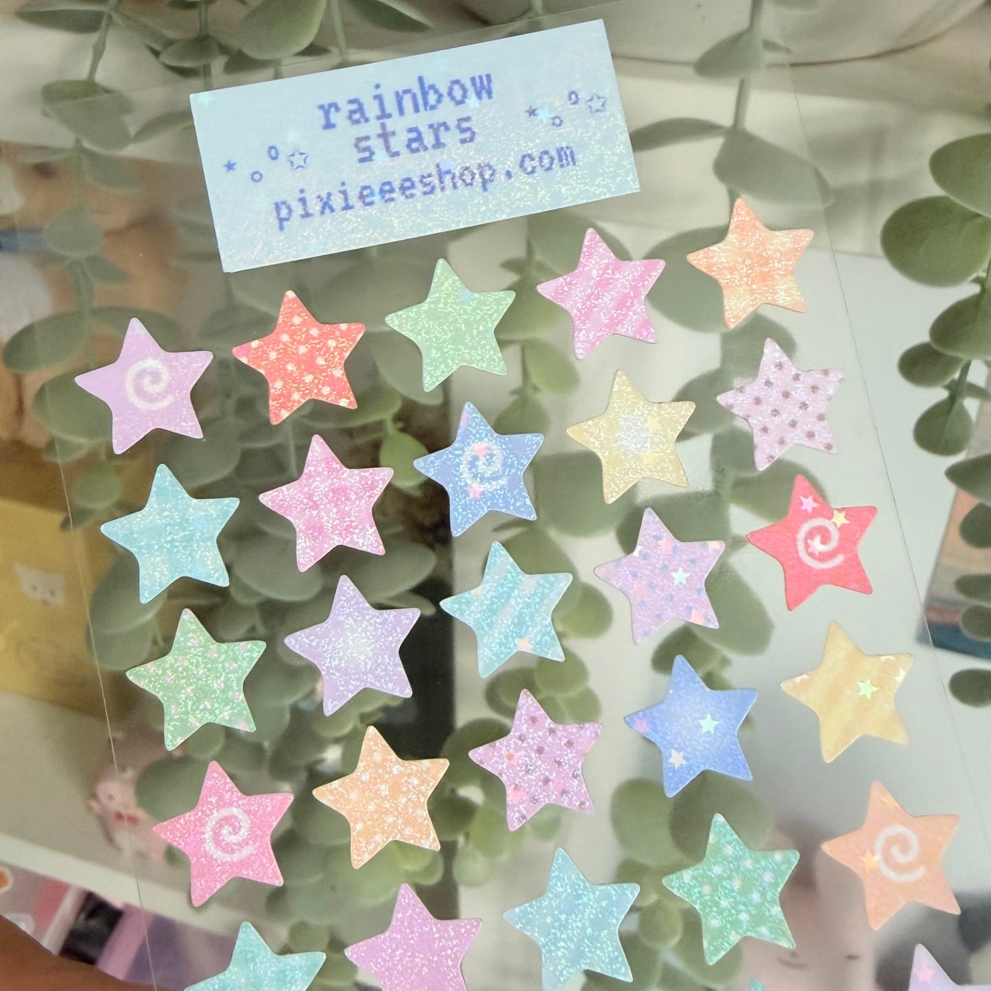 Rainbow Stars Sticker Sheet
