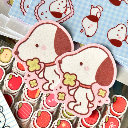 Lucky Snoopy Glitter Sticker