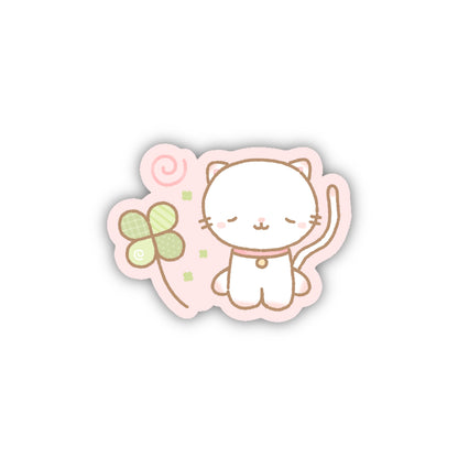 Lucky Kitty Glitter Sticker