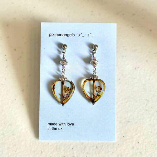 Glass Rose Earrings (2)✧･ﾟ: *