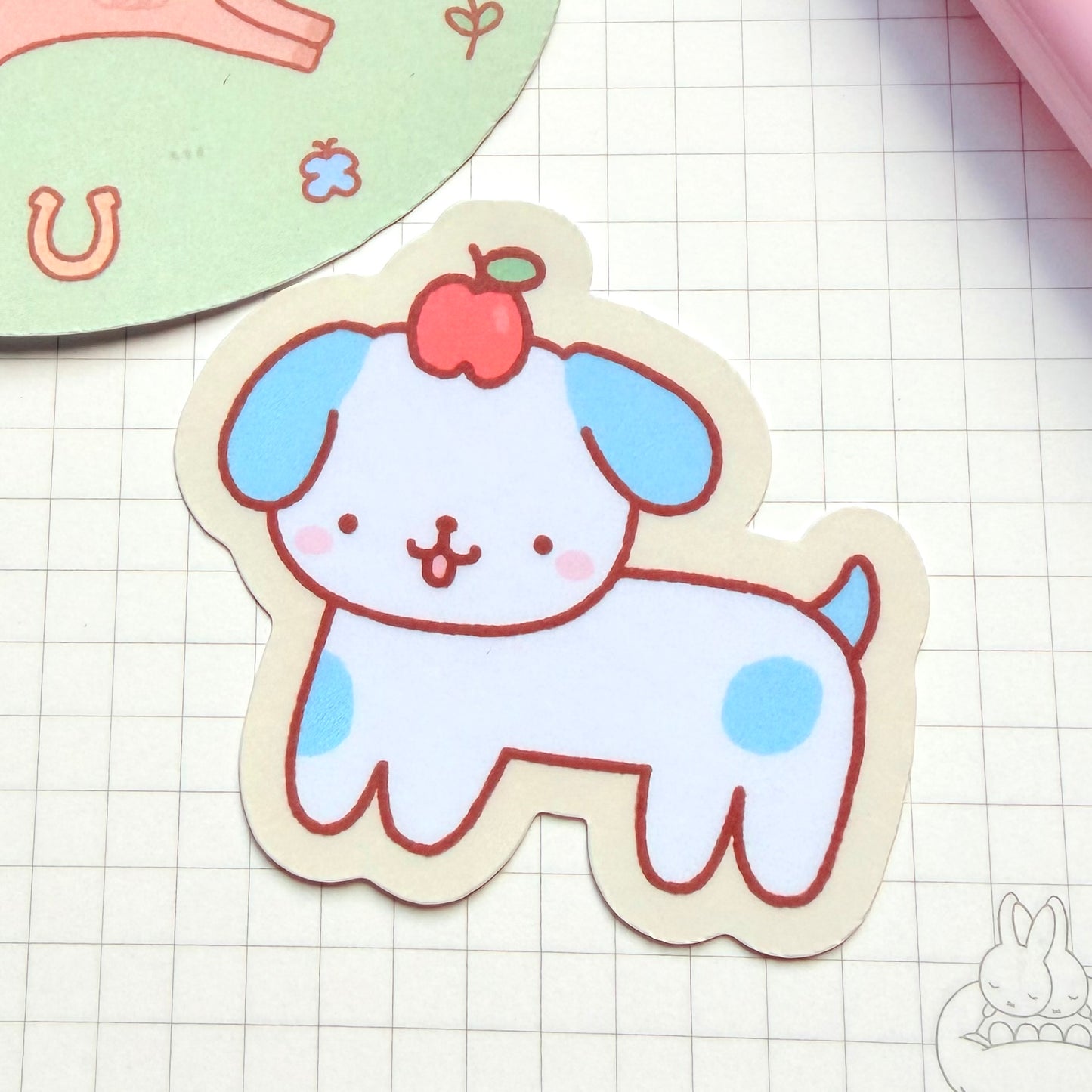 Apple Pup Sticker