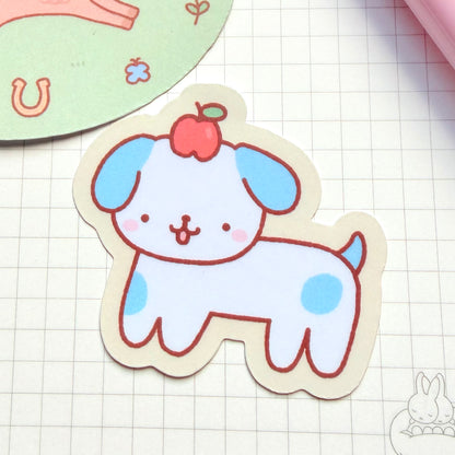 Apple Pup Sticker