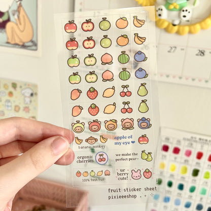 Fruit Squares Sticker Sheet