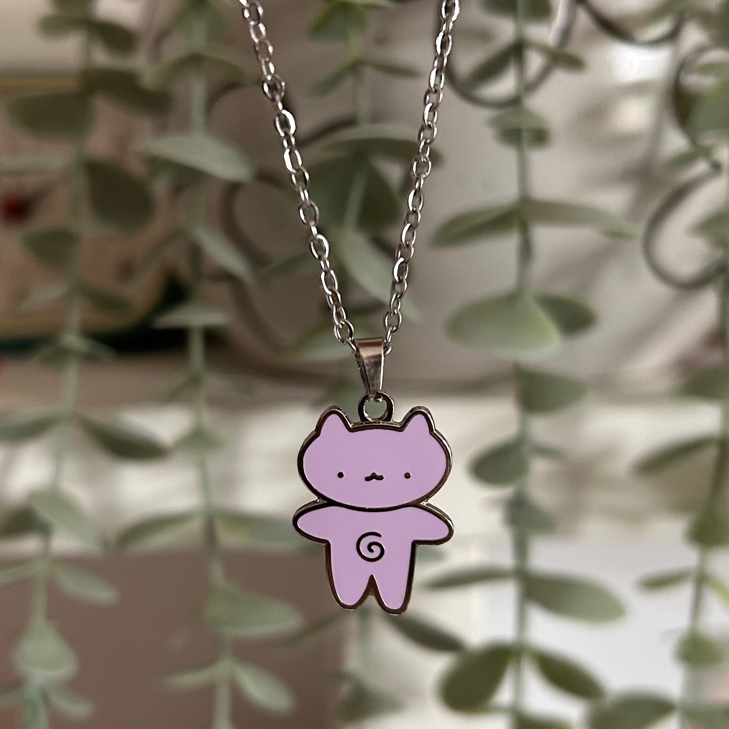 Silly Kitty Necklace- Gold or Silver