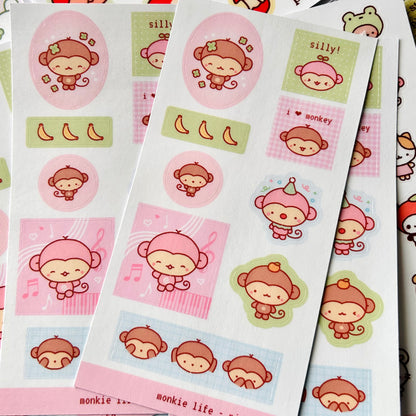 Monkie Life Sticker Sheet