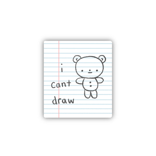 ‘i can’t draw’ Sticker