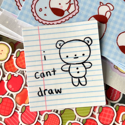 ‘i can’t draw’ Sticker