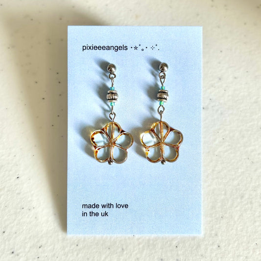 Glass Flower Earrings✧･ﾟ: *