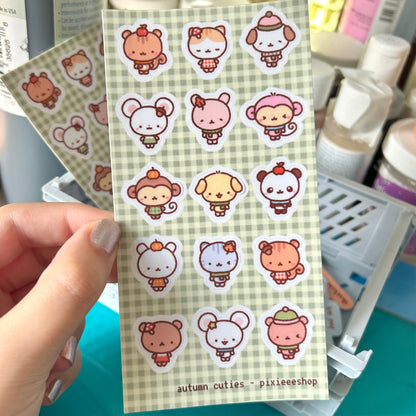 Autumn Cuties Sticker Sheet