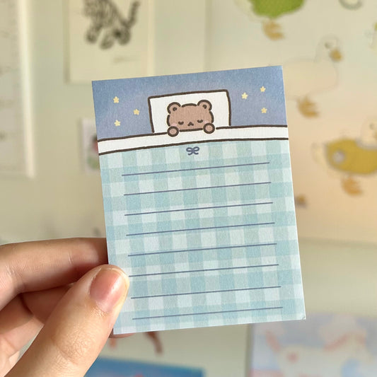 Sleepy Bear Memo Pad