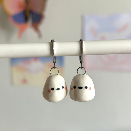 Ghostie Ceramic Earrings