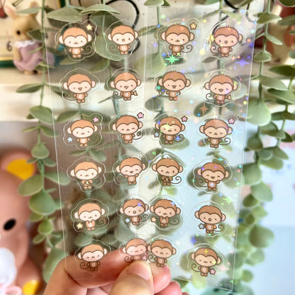 Silly Monkies Sticker Sheet