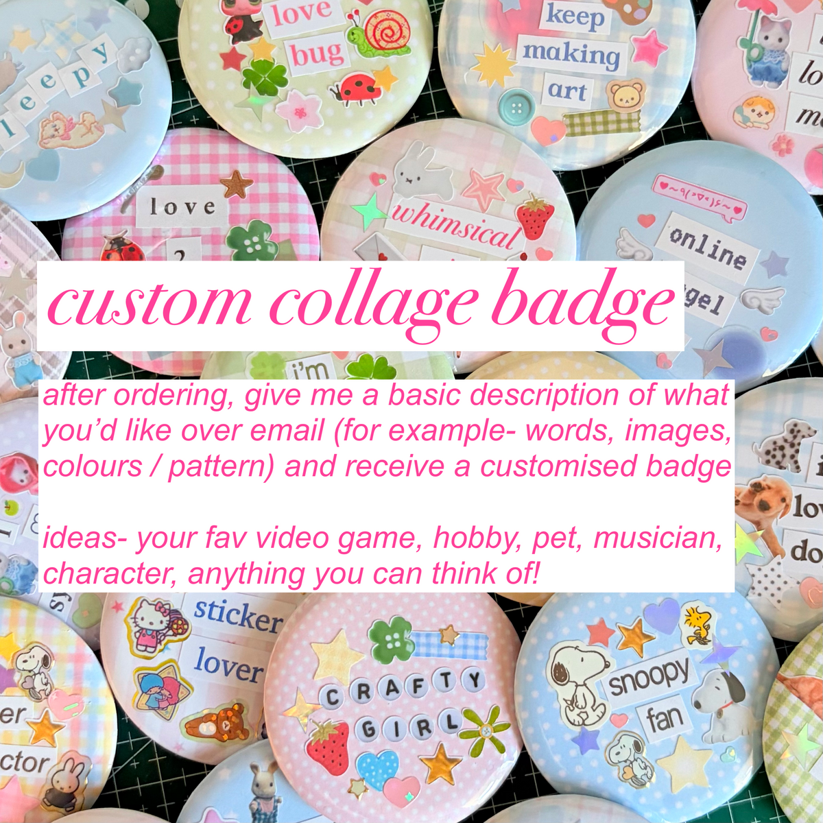 Custom Collage Badge