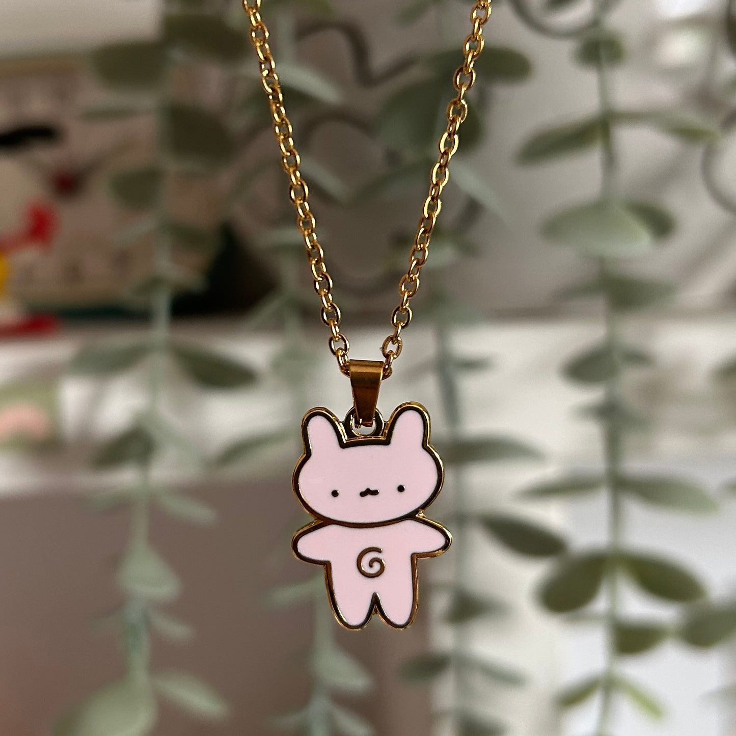 Silly Bunny Necklace- Gold or Silver