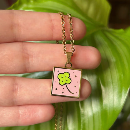 Lucky Clover Pendant- Gold