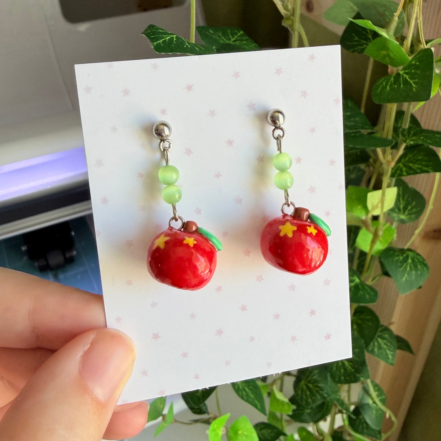 Star Apple Clay Earrings