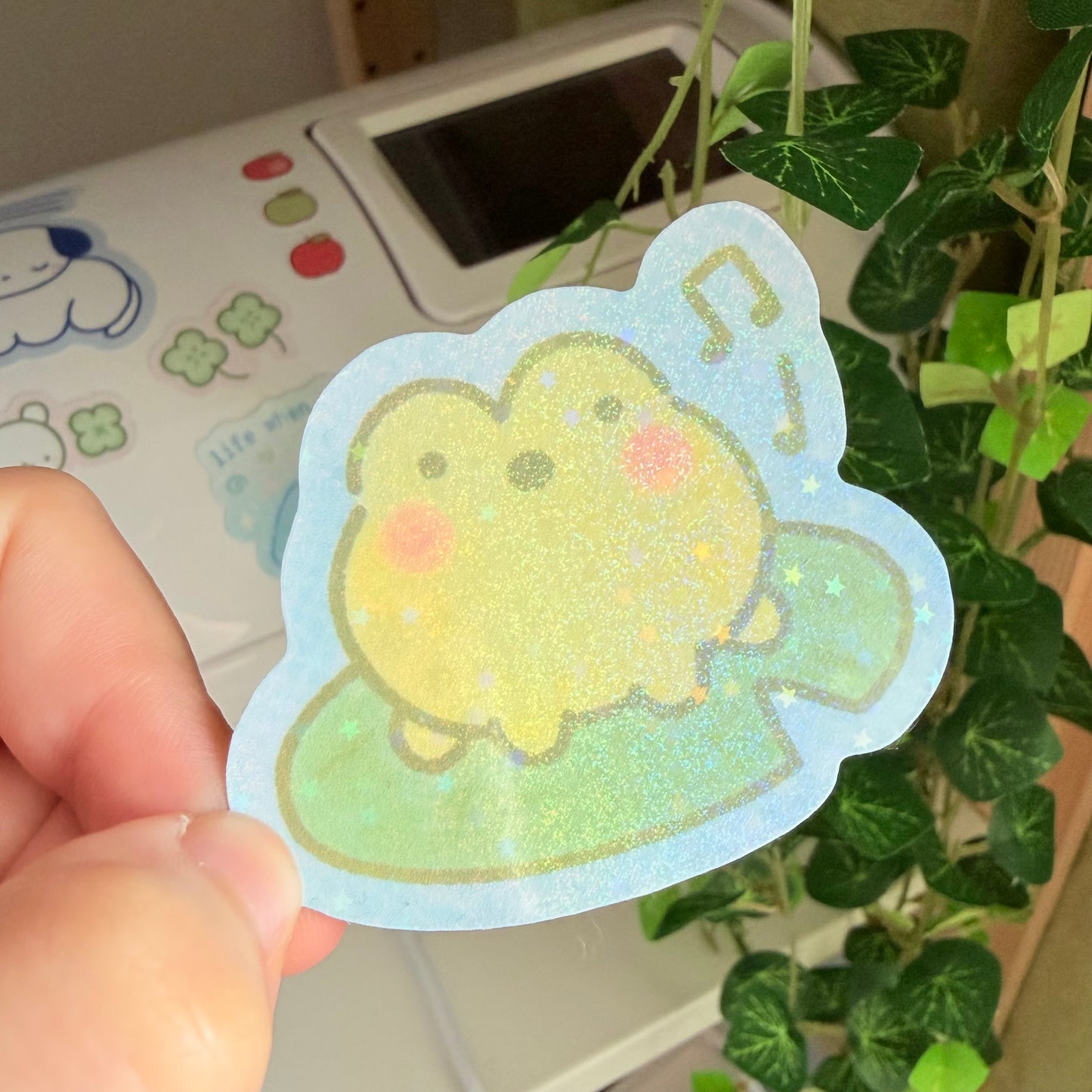 Frog Glitter Sticker