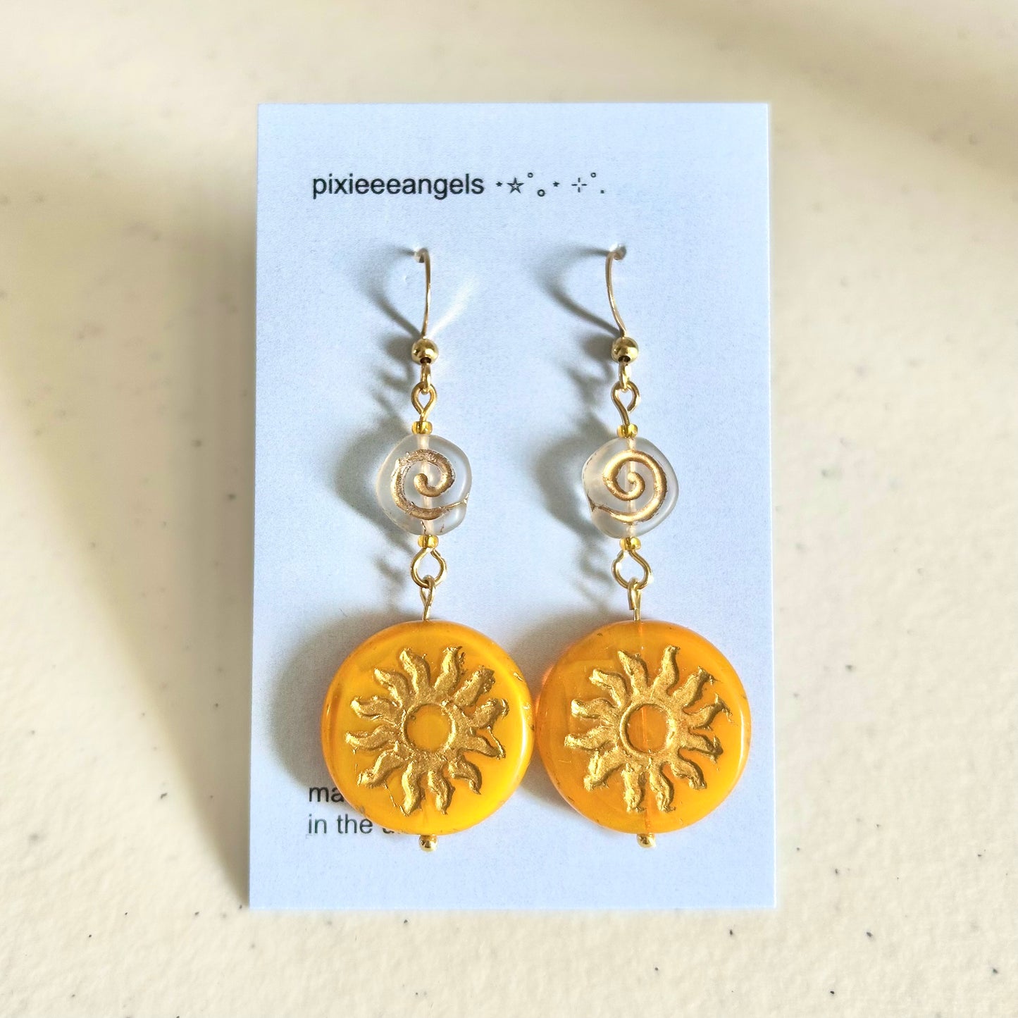 Golden Sun Earrings✧･ﾟ: *