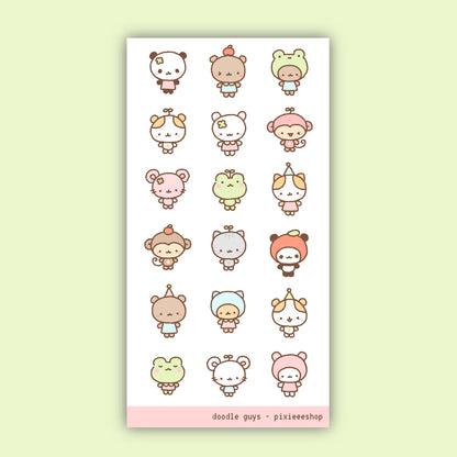Doodle Guys Sticker Sheet