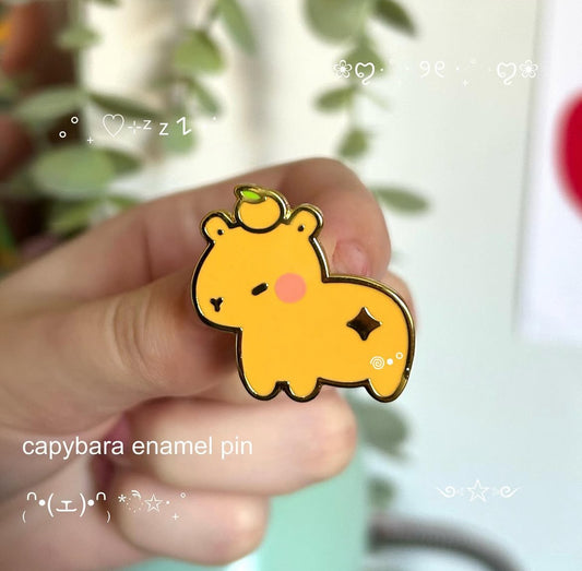 Capybara Enamel Pin