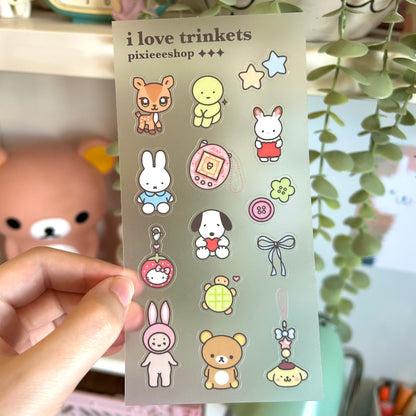 I Love Trinkets Sticker Sheet