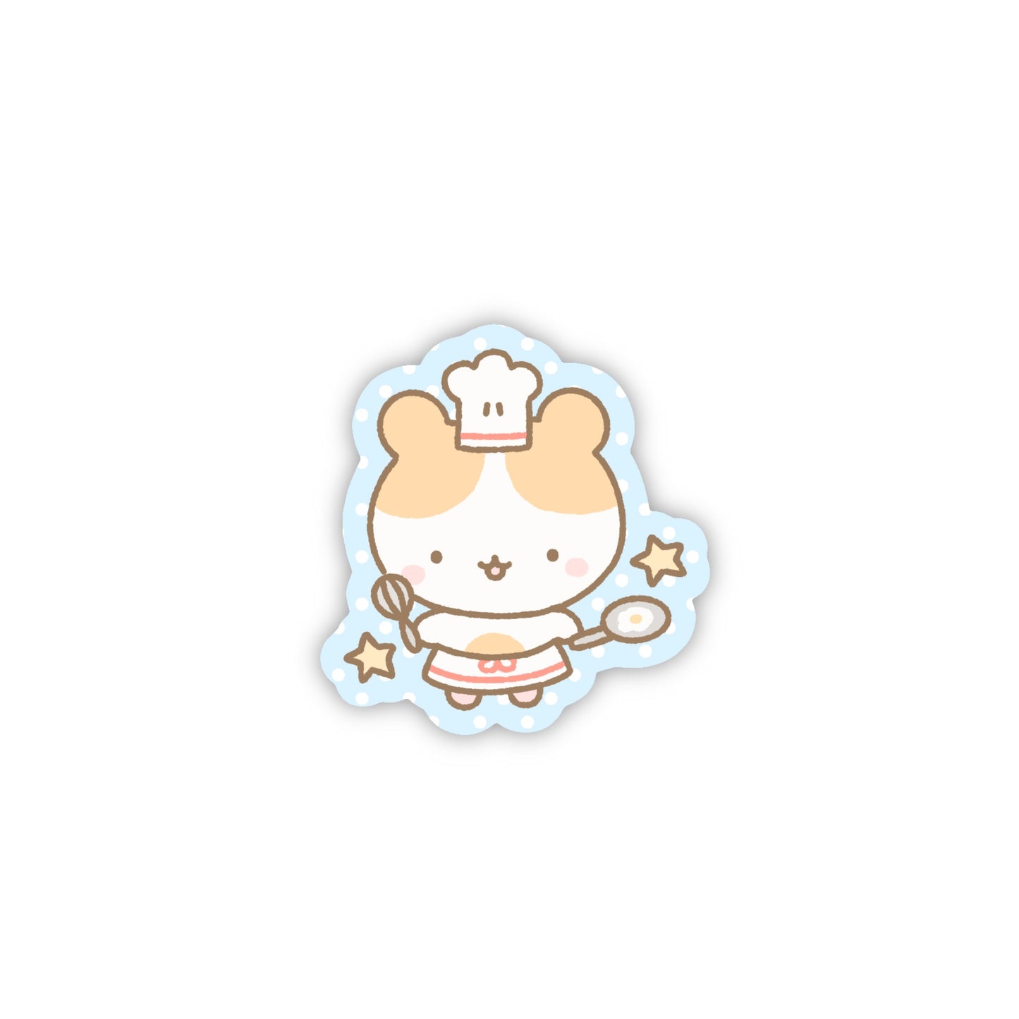 Chef Hammie Glitter Sticker