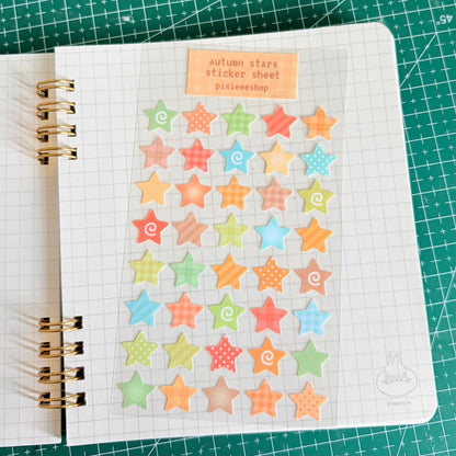 Autumn Stars Sticker Sheet