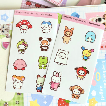 ‘Trinkets on my Shelf’ Sticker Sheet Pack