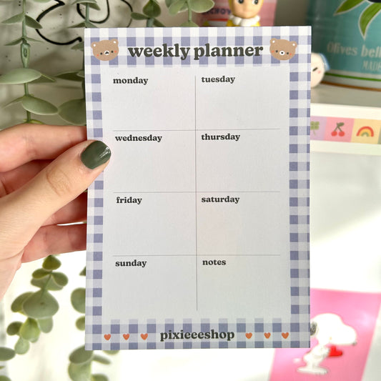 Weekly Planner- Bear