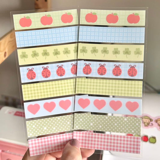 Washi Tape Stickers -Apple