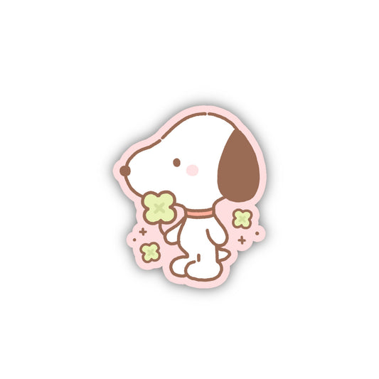 Lucky Snoopy Glitter Sticker
