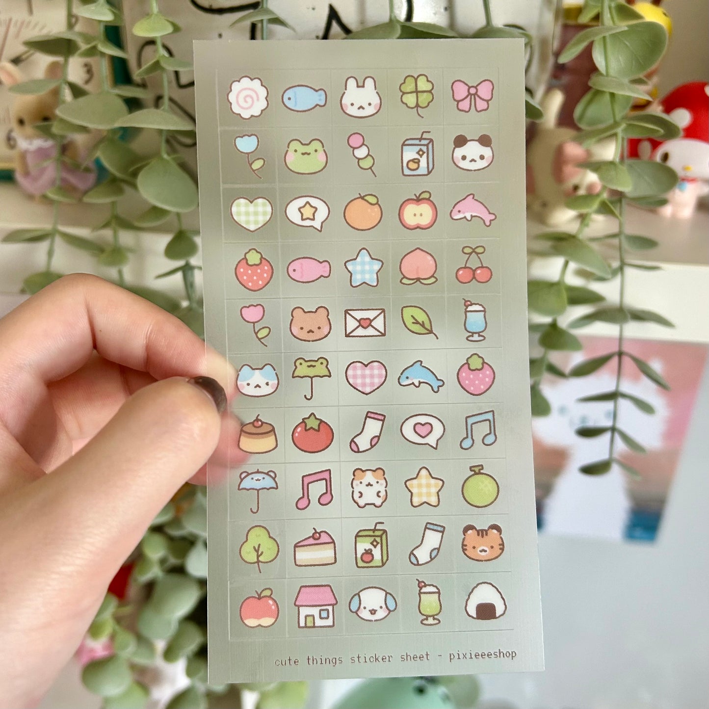 Cute Things Square Sticker Sheet