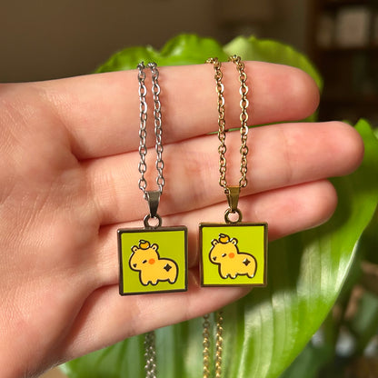 Capy Pendant- Gold or Silver
