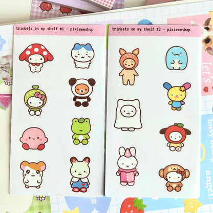 ‘Trinkets on my Shelf’ Sticker Sheet Pack