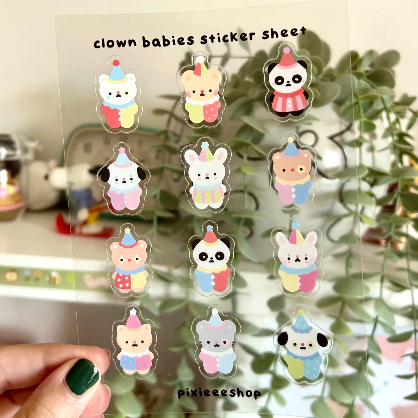 Clown Babies Sticker Sheet