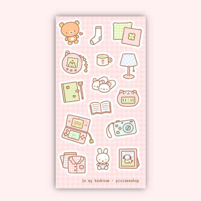 In My Bedroom Sticker Sheet
