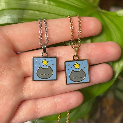 Kitty Wish Pendant- Gold or Silver