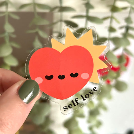 Self Love Heart Sticker