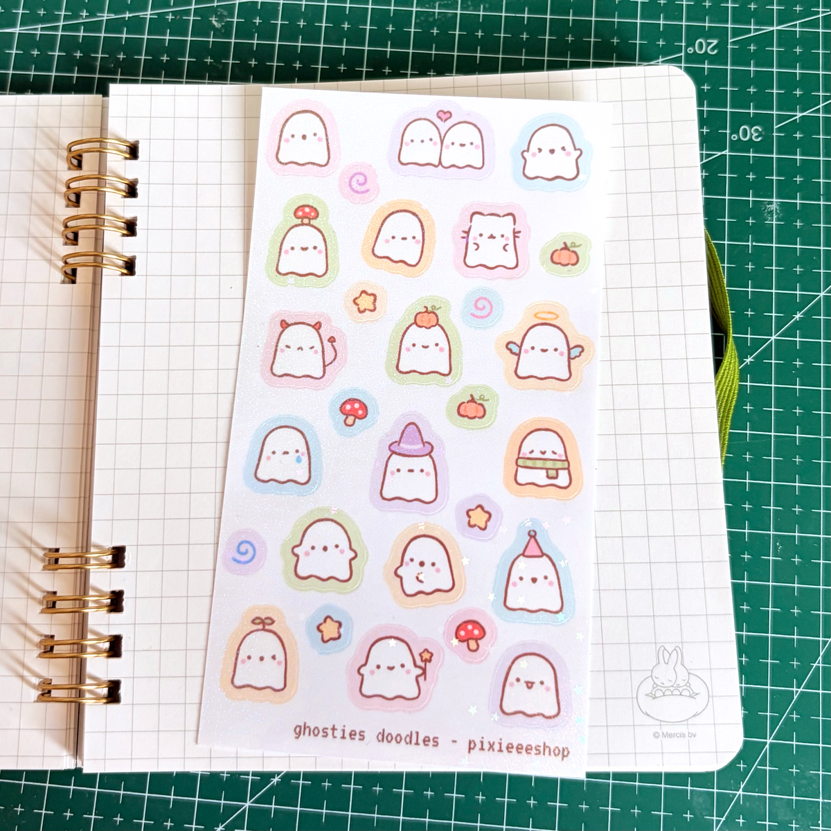 Little Ghosties Glitter Sticker Sheet